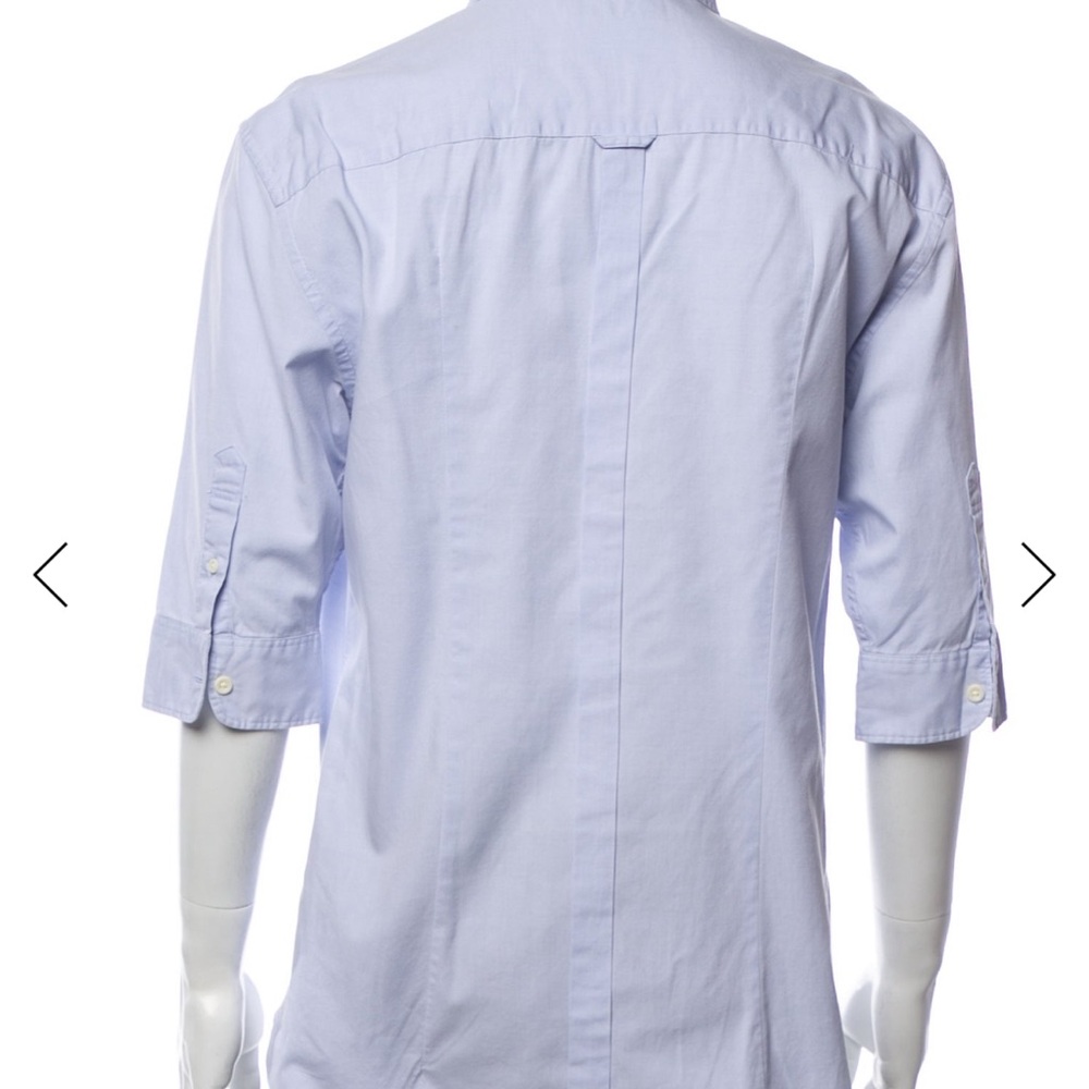 All Saints Light Blue Casual Button Down Shirt